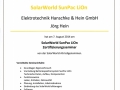 SolarWorld SunPac LiOn Zertifikat